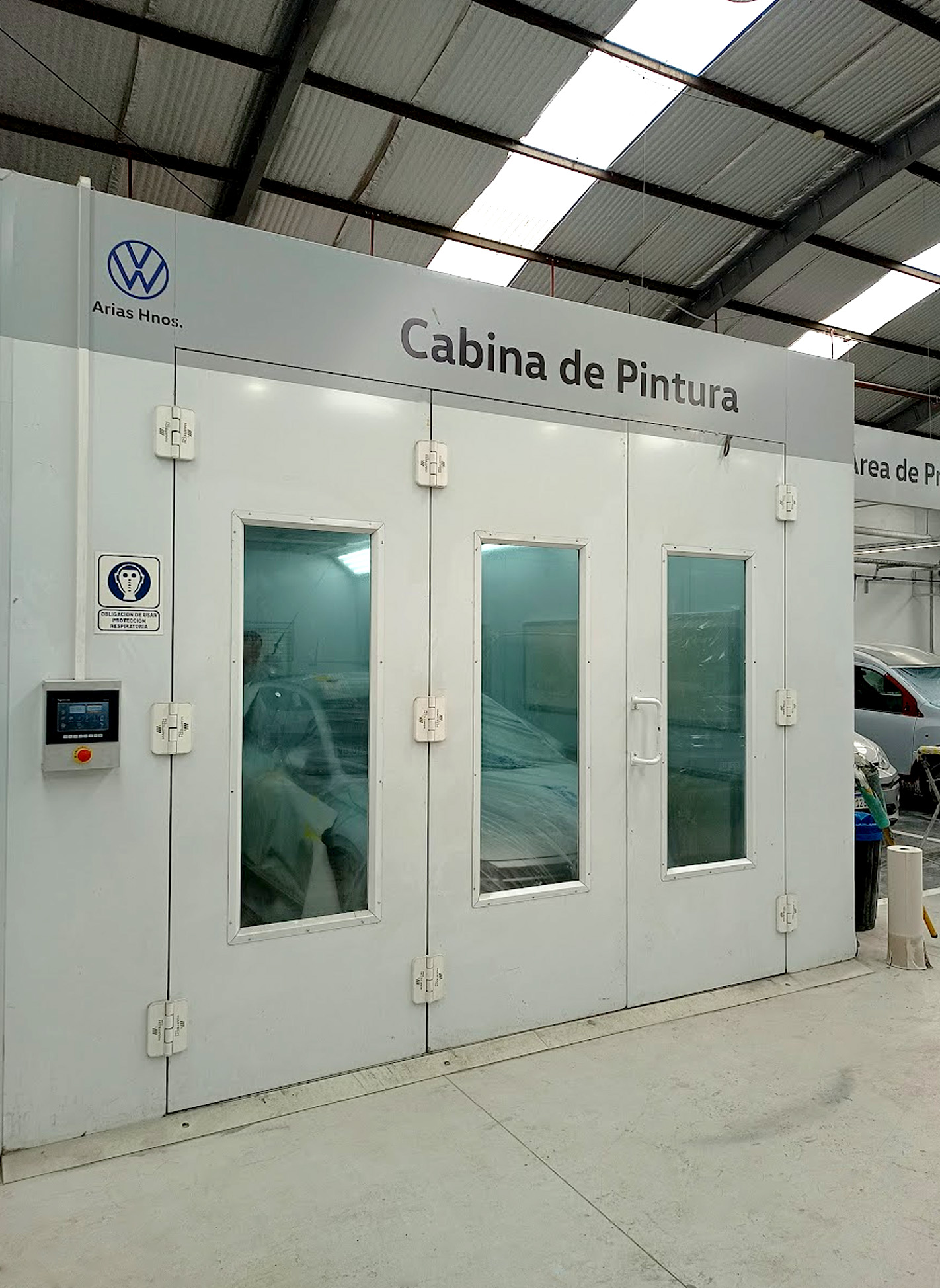 Detalle pintura original Volkswagen